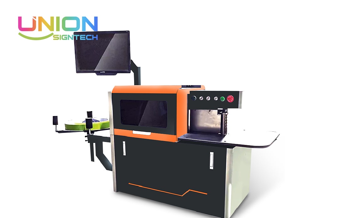 ULB-100S Small flat aluminum channel letter bending machine 