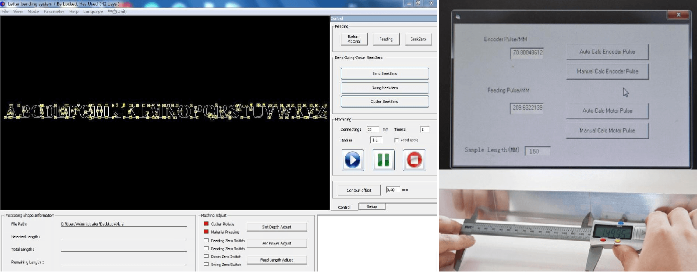 Flat folding aluminum Channelume  CNC Letter bender machine 