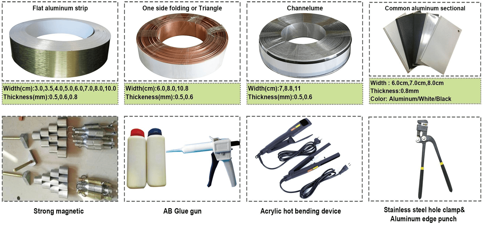 Flat folding aluminum Channelume  CNC Letter bender machine 