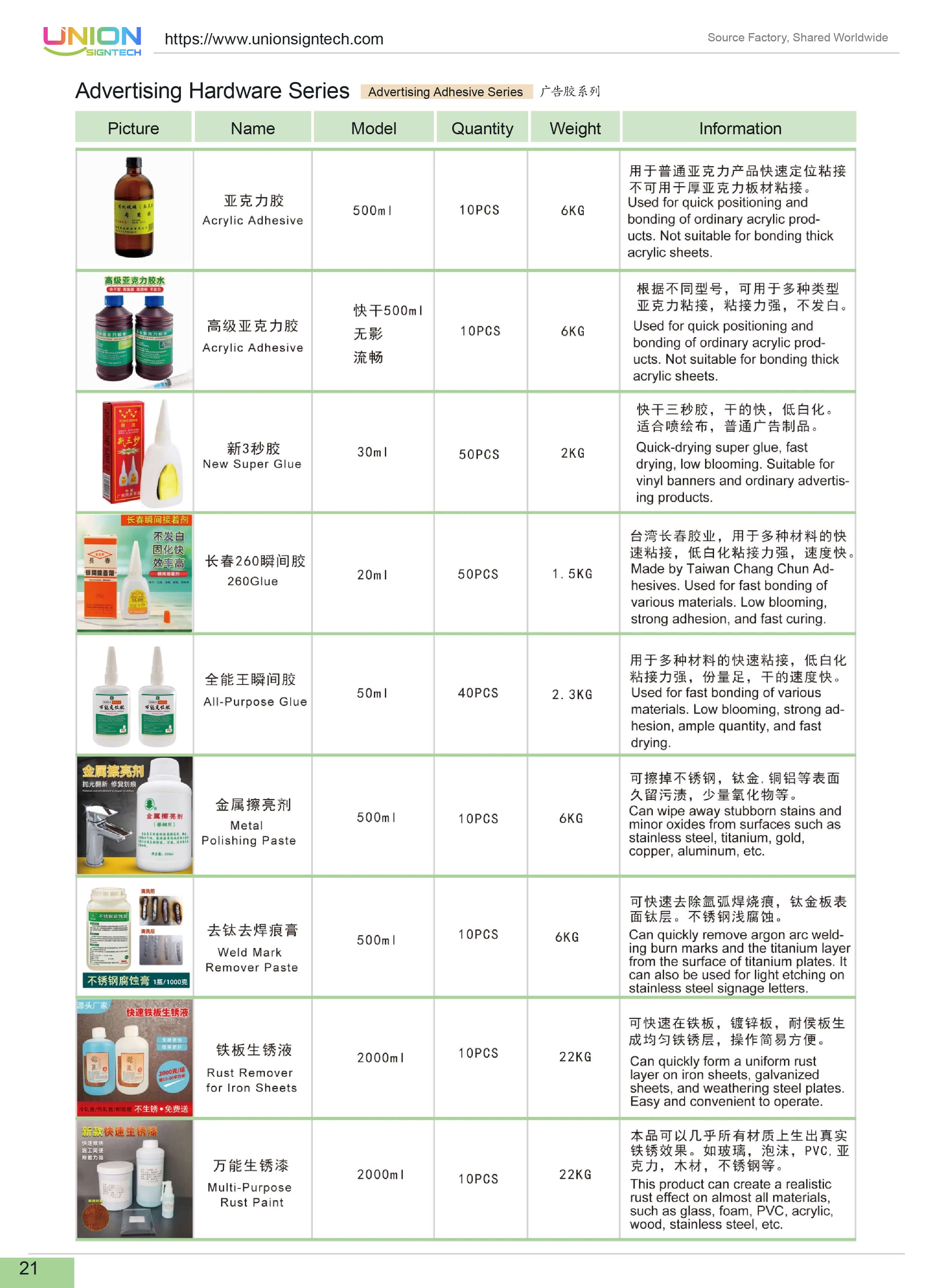 Advertising adhesive series, borderless lettering glue and matching sign‑making tools for 3D letter production
